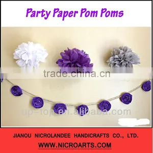 ***Best Sellers***Tissue Flower Garland for Wedding Decor. thumbnail-1