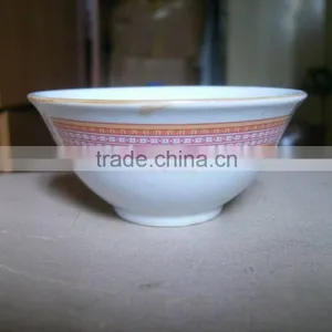 White Porcelain Footed Bowl Ceramic Noodles Bowl Soup Bowl thumbnail-4