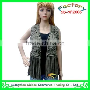 New Fashion Womens Ladies Embroidery Lace Crochet Sleeveless Shirt Casual Blouse Tops thumbnail-4