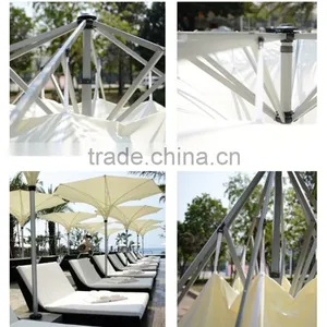 Trendy Unique Design Decorative Flower Shape Outdoor Patio Garden Pool Side Outside-in Upside Tulip Mushroom Inverted Umbrella Quality Choice thumbnail-6