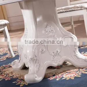 Vintage French Dining Room Fruniture Table Chairs Set thumbnail-4
