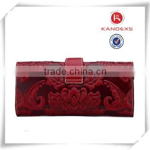 New Fashion Vintage Leather Women Wallet Evening Bag thumbnail-3