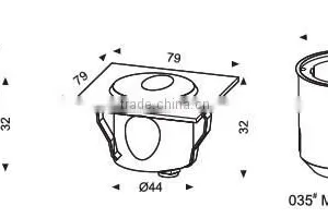 3W Decorative Surface Mounted Outdoor LED Wall Light thumbnail-3