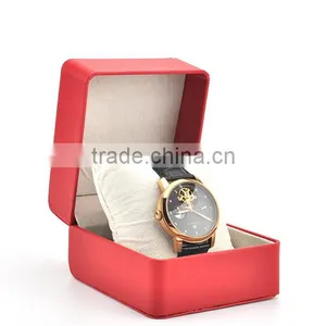 Wholesale Custom Logo Printed Red/Black Cheap Single Watch Storage Box Quality Choice thumbnail-3