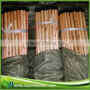 Round Wood Varnished Broom Mop Wooden Handle Rod thumbnail-4