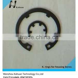 DIN984 K.rings for Housing Bores 65Mn Black Anodize thumbnail-1