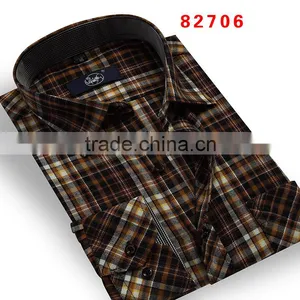 2015 Latest Fashion Men Striped Summer Mercerized Cotton Shirt, Men Striped Business Summer Shirt thumbnail-2