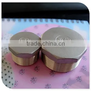 150lbs Rating Stainless Steel 304 Hex Plug Male Thread Bspt 1" thumbnail-1