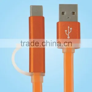 Micro USB Flat Cable With OTG for Huawei Samsung Mobile Phone thumbnail-1