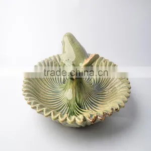 Creative Ceramic Ring Dish With Small Bird for Fruit thumbnail-3