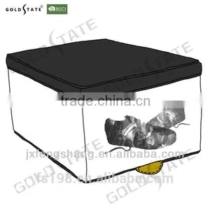 Black and White Folding Polyester Hang Storage Box/bag thumbnail-1
