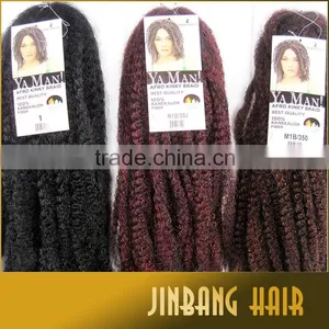 2016 Hot Selling Synthetic Afro Kinky Hair Weave Marley Braids Afro Kinky Wholesale Price thumbnail-6