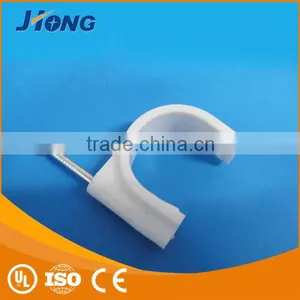Hot Sale Locking Steel Nail Plastic Round Wall Cable Clip thumbnail-4