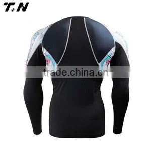 Blank Rash Guard Rashguard Mma Cutom Black thumbnail-5