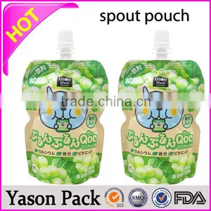 Yason Resuable Fruit Juice Spout Pouches Bear With 120deg Sterilization Process Stand up Pouch With Spout Pouch Bottom Gusseted thumbnail-2