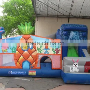 2015 Hot Sale New Design Popular for Kids Cartoon Inflatable Jumper Bouncer House Castle Game Mini Cute Bouncer thumbnail-4