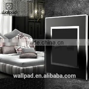 OEM Factory Wallpad Black Waterproof Acrylic Glass 110~250V EU UK RJ11 RJ45 Telephone Computer Wall Socket Modular Jack thumbnail-4
