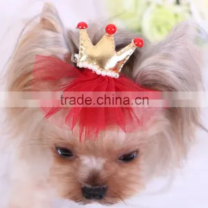 Cute Hair Pet Accessories Bows For Small Dogs Wholesale thumbnail-4