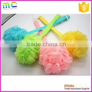 Colorful Plastic Long Hand Small Mesh Spa Back Bath Brush thumbnail-1