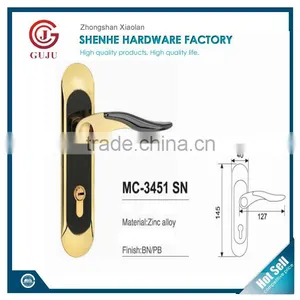 External Pull Handle Main Door Lock Entry Set Cylinder Lock thumbnail-5