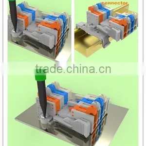 NEW Pcb Block Terminals With Button for Fixing Rail Board 600V 17A thumbnail-5