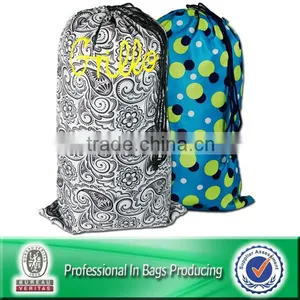 Nice Workmanship Drawstring Canvas Disposable Hotel Laundry Cloth Drawstring Bags thumbnail-4