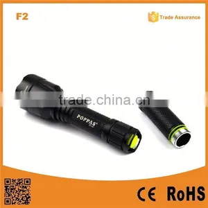F2 IPX7 Waterproofing XM-L T6 LED 18650 Battery Aluminum Defend Hand Manual Rechargeable Torch thumbnail-1