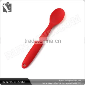 Solid Silicone Spoon , Red thumbnail-1