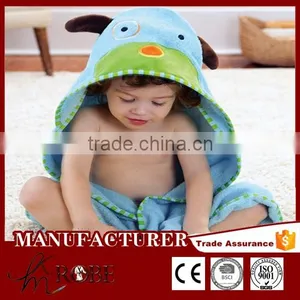 Embroidery 100% Cotton Terry With Hooded Baby Bath Robes Towels Fabric thumbnail-4