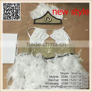 New Arrived Sexy Samba Party Girl Dance Feather Costume thumbnail-1