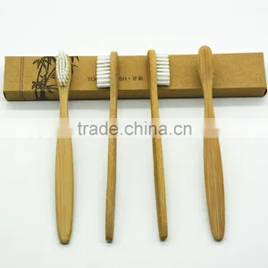 Manufacturers Wholesale 2016 New Bamboo Toothbrush e5 White Nylon Brush Wire Children's Toothbrush thumbnail-2