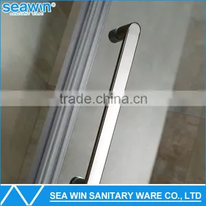 Bathroom Stainless Steel Higne 10mm Tempered Glass Door Shower Cubicle Shower Room Enclosures With Tray thumbnail-3