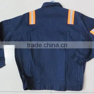 Navy Blue Cotton Work Coat, Hi-vi Working Jacket,new Design Men's Work Coat,work Uniform thumbnail-2