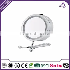 Bathroom Cosmetic Mirror on Stand With Light thumbnail-2