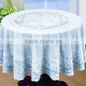 LACE PVC TABLECLOTH - ZT-809 RD182CM thumbnail-1