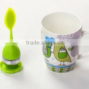 Silicone Leave Style Stainless Steel Tea Infuser Tea Bag Tea Bottle thumbnail-2