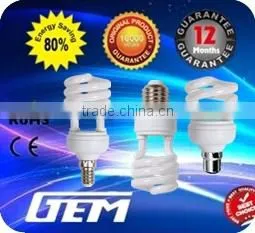 European Standard Spiral E14 8W/9W/11W Energy Saving Bulb,CFL Bulb With EMC RoHS thumbnail-1