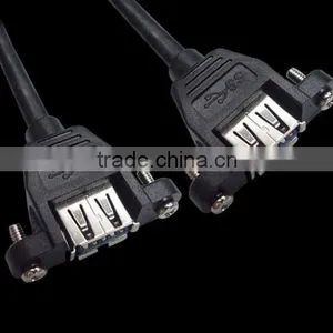Panel Mount USB 3.0 A Female to A Female With Hex Nuts thumbnail-1
