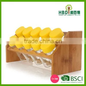 2016 Hot Selling Low Price Glass Spice Jar Set With Rack,spice Storage Jar thumbnail-2
