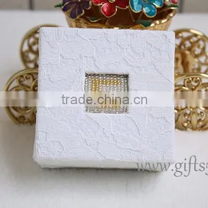 2016 New Design Wedding Ring Boxes Ring Jewelry Box With Beaded Name Plate of S thumbnail-1