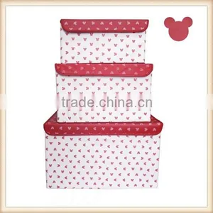 Mickey and Footprint Non Woven Foldable Storage Box for Kids thumbnail-2