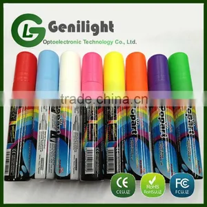 RAINBOW CHALK LIQUID CHALK PENS 15MM LARGE WET WIPE MARKERS thumbnail-4