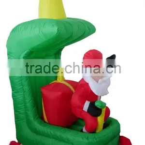Inflatable Santa in Helicopter thumbnail-1