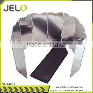 10 Plates Fold Camping Cooker Gas Stove Wind Shield Screen Foldable Outdoor thumbnail-1