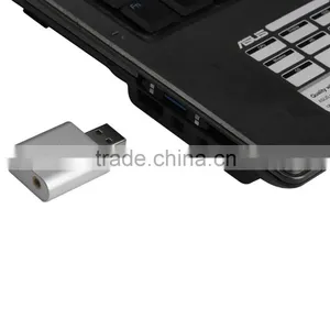 Aluminum USB External Stereo 7.1 Channel 3D Sound Card Adapter 3.5mm Aux Out thumbnail-2