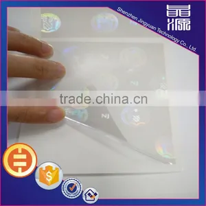 Professional Hot Stamping Colorful NJ State Transparent Overlay Hologram Sticker in Stock thumbnail-6
