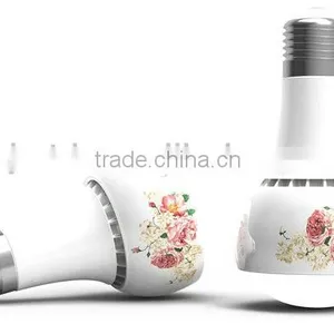 Artistic Lighting LED Ceramic Lamp ,LED Ceramic Bulb,ceramic Holder "rose Pattern" thumbnail-1