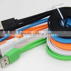 Colorful Flat Usb Cable Male to Micro 5PIN thumbnail-1