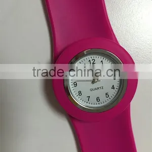 Customized Long Strap Watch With Slap Silicone Band thumbnail-2