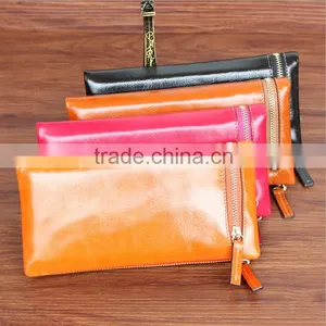 Real Leather Wallet Genuine Cowhide Leather Wallet Wholesale Bulk Lady Leather Purse thumbnail-2